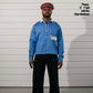 BLUE BUTTON-UP
